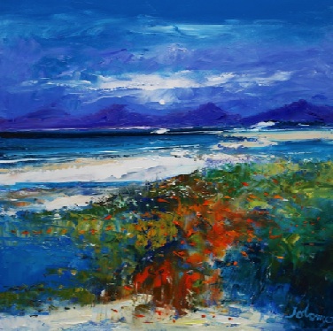 A Summer Moonrise Luskentyre Harris 24x24 A Summer Moonrise Luskentyre Harris 24x24